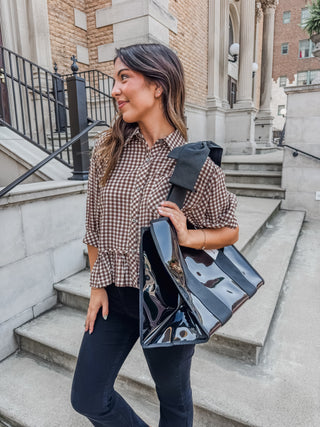 Falling For Gingham • Brown