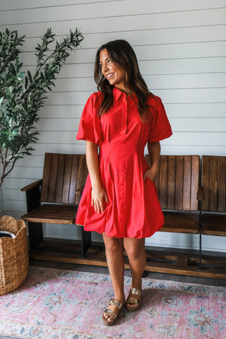 Love of the game• red dress