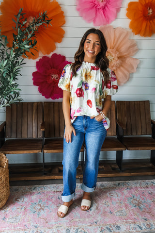 Blossoming Beauty • Cream Floral
