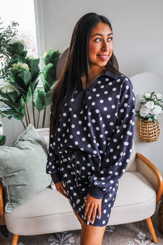 Spot On Skirt Set • Black