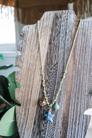 Island Breeze Braided Necklace • Lime