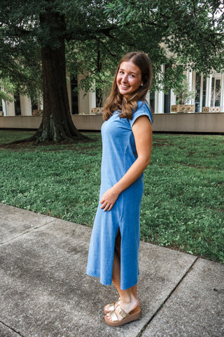 Tried & True T-shirt Dress • Blue