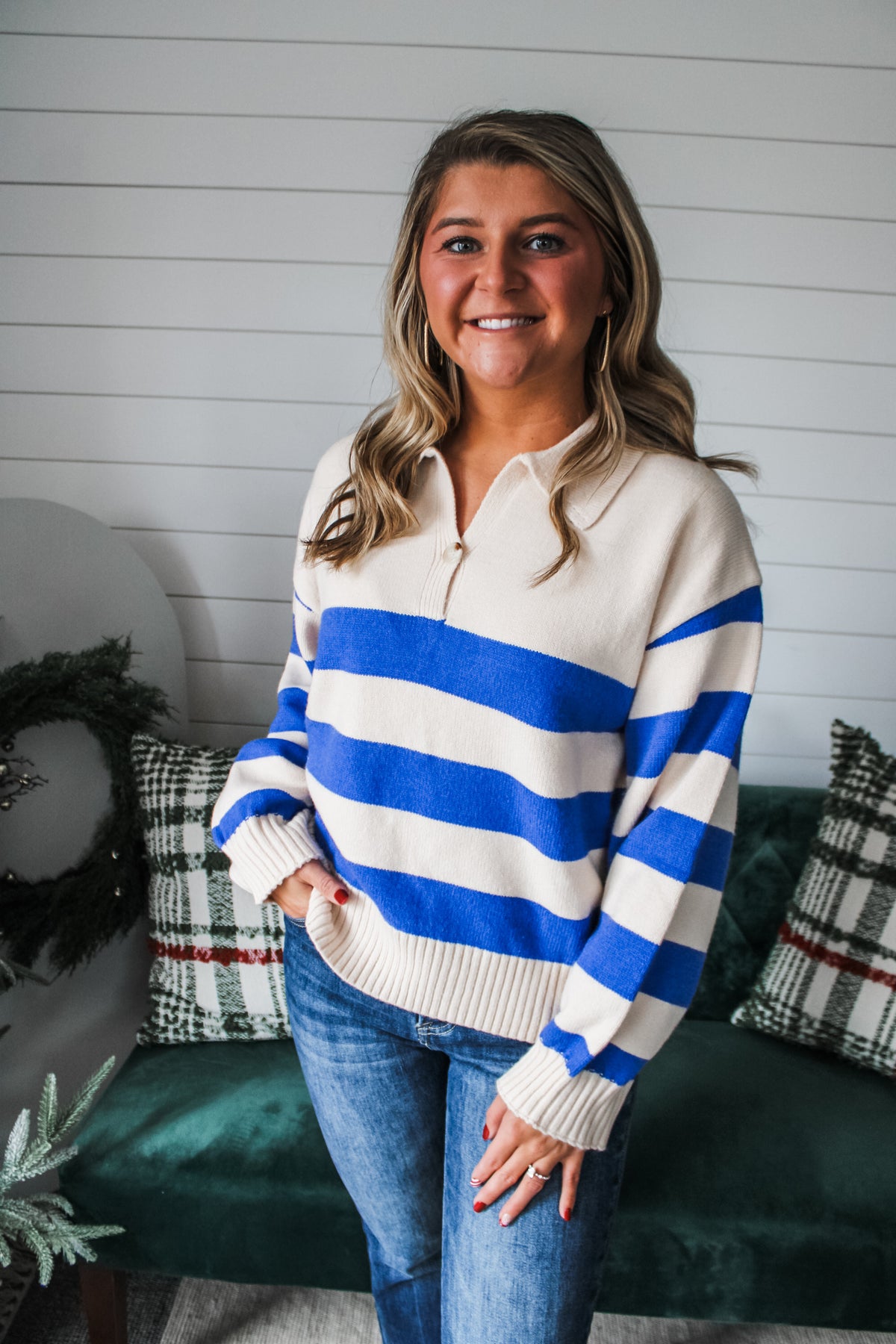 On The Nice List • Blue Stripe