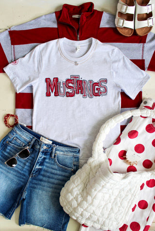 Go Mustangs Graphic Tee • Ash Grey