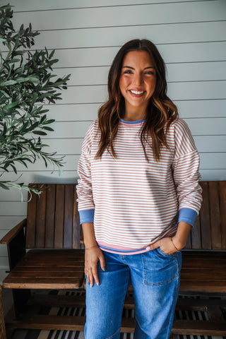 In Cool Contrast • Pink Stripes