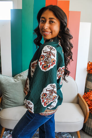 Posh In Print • Dark Emerald - FINAL SALE