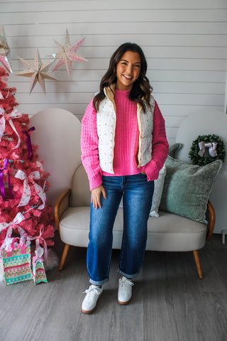 Spruce Me Up Floral Vest • Honey