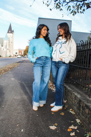 Bright & Bubbly Sweater • Blue