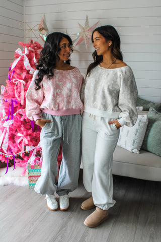 Chill & Cozy Barrel Sweatpants • Heather Grey