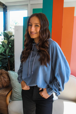 Hot Shot Hoodie • Denim Blue - FINAL SALE