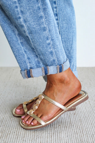 Ariel Seashell Strap Slide • Gold