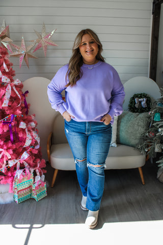 Festive Favorite Pullover • Lavender - PLUS