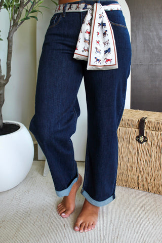 Run For The Roses Narrow Scarf • Multi