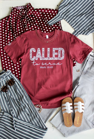 Called To Serve Graphic Tee • Brick