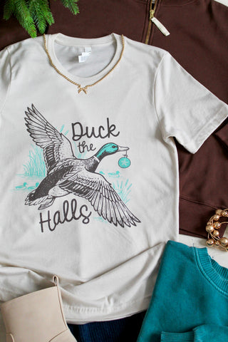 Duck The Halls Graphic Tee • Latte