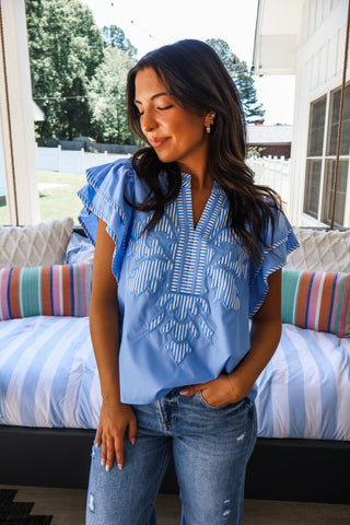 Palm Paradise • Blue