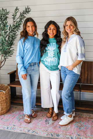 God Is Good All The Time Graphic Tee • Seafoam