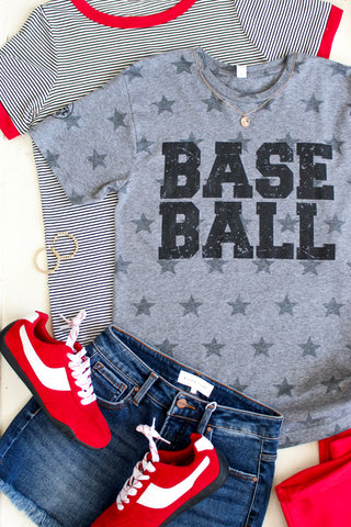 Baseball • Star graphic grey