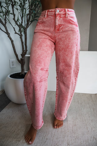 Olivia Barrel Leg Jean • Taffy