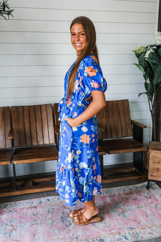 Bloom With Grace • Blue Floral - FINAL SALE