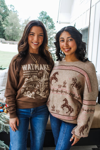 Waymaker Graphic Sweatshirt • Chocolate