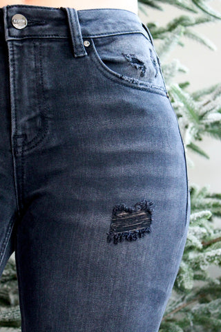 Jacklyn Shadow Hem Straight • Black