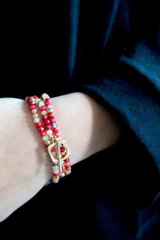 Sparkle & Shine Bracelet • Red