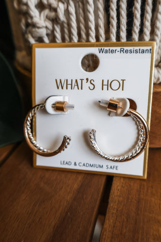 Intertwined Moments Hoop Earrings • Metal Mix