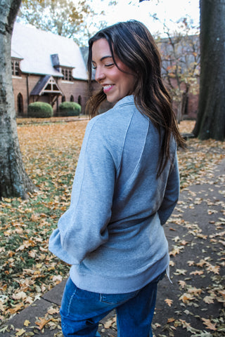 Everyday Ease Half Zip • Heather Grey
