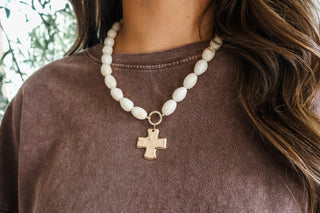 Beyond Blessed Stone Necklace • Ivory