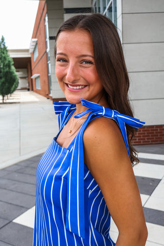 Gameday Social Striped Mini • Blue