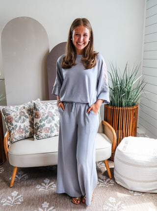 City Chic Pant Set • Grey