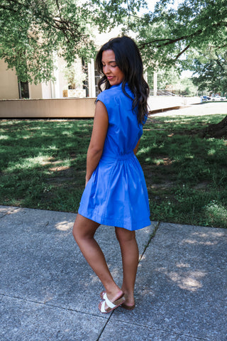 Miss Independent Pocket Dress • Blue