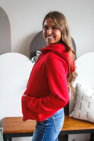 Ready Set Go Hoodie • Red - PLUS