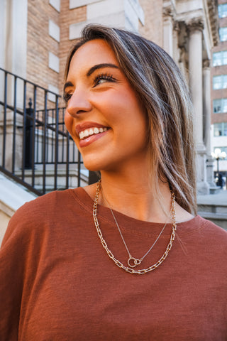 Forever Linked Layered Necklace • Gold
