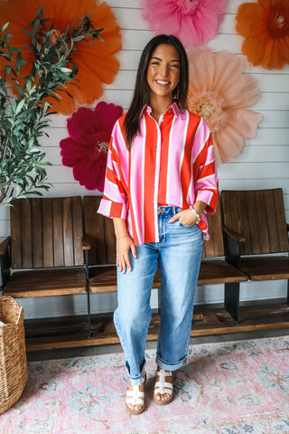 Sightseer Stripes • Pink/Red