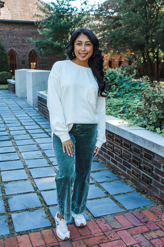 Easy Pocket Pullover • Cream