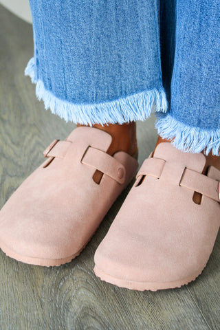 Cool & Collected Buckle Clog • Dusty Pink - FINAL SALE