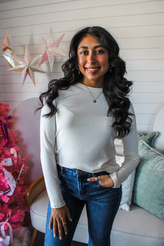 Low-key Layering Crewneck • Cream - FINAL SALE