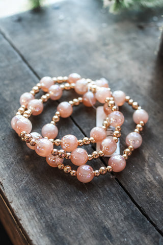 Glimmer & Glow Bracelet • Blush