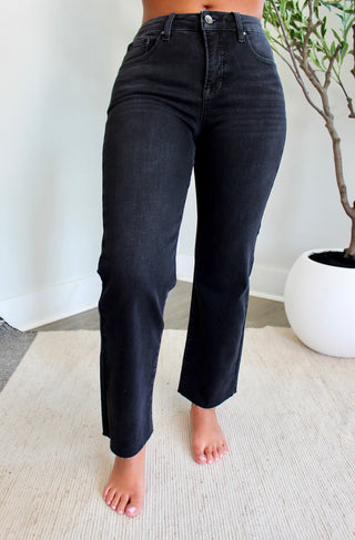 Morgan High Rise Straight | Tummy Control • Black