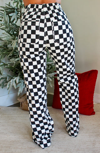Blaze Checkered Pants • Black