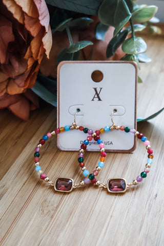Harvest Wishes Hoop Earrings • Multi