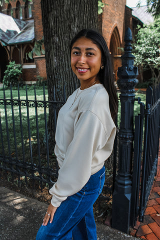 All Time Favorite • cream pullover