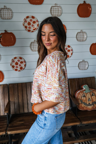 Confetti Crush Textured Top • Multi
