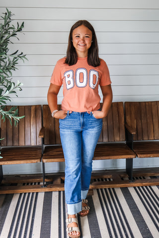 Boo University Graphic Tee • Dusty Peach