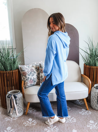 Happy Camper Pullover • Blue