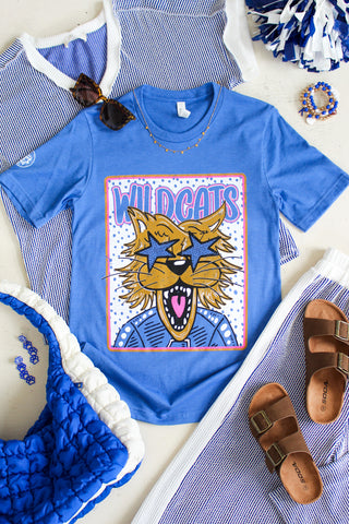 Let’s Go Wildcats Graphic Tee • Heather Blue