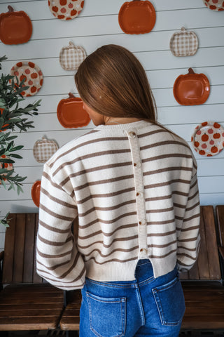 Marshmallow Fireside • Mocha Stripe