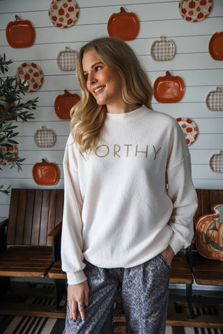 Worthy Oversized Pullover • Cream